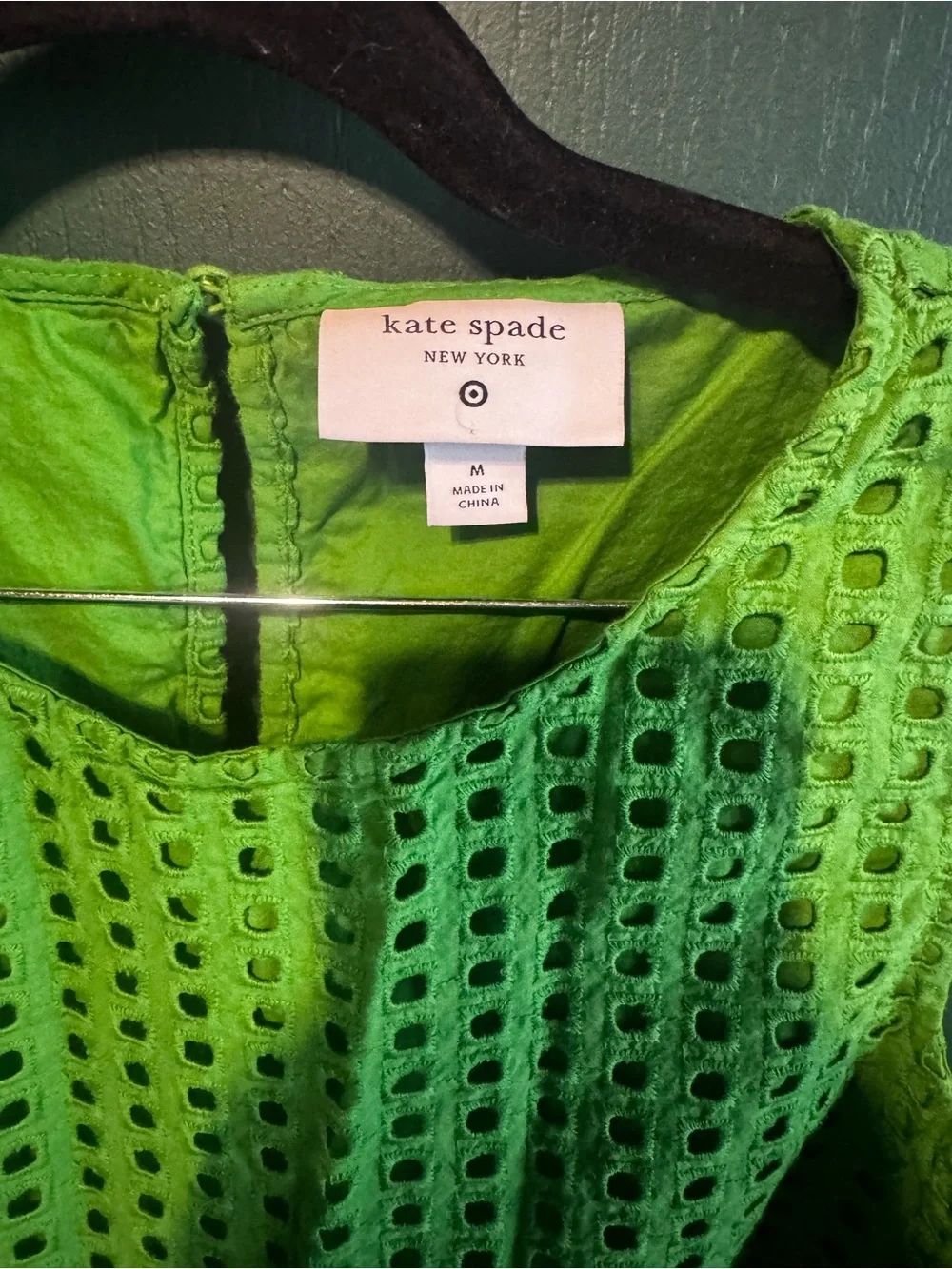Kate Spade for Target Green Eyelet Midi Skirt - Women's Classic Fit